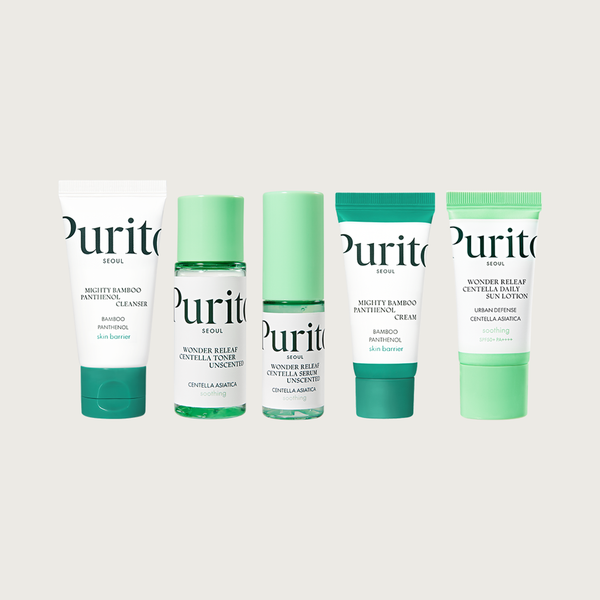 طقم Purito Seoul Best Kit الكامل للعناية اليومية — ٥ منتجات