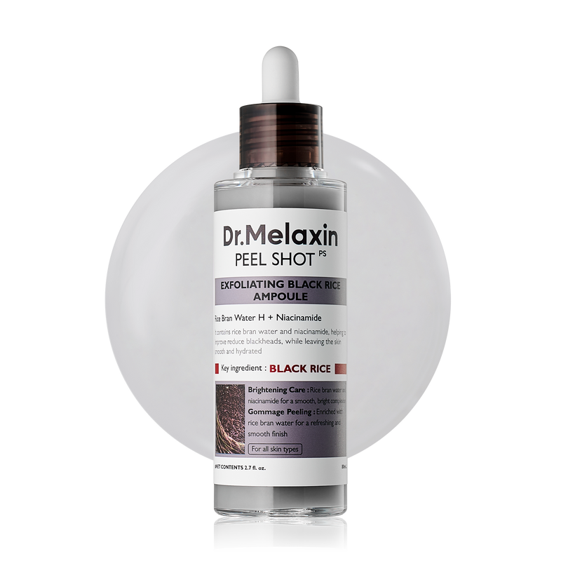 أمبول التقشير Dr. Melaxin Peel Shot بالأرز الأسود — ٨٠ مل