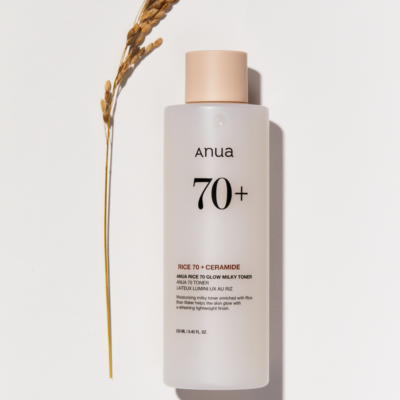تونر Anua Rice 70 — طقس Glass Skin الكورى — ٢٥٠ مل